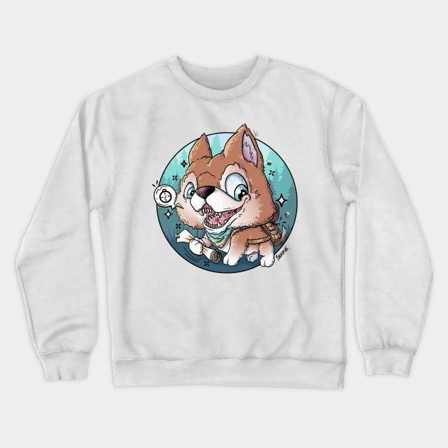 Adventurous pup Crewneck Sweatshirt by SPIRIMAL